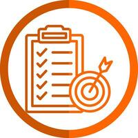 Goal Setting Vector Icon Design