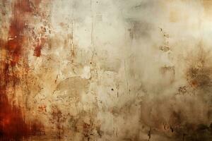 Grunge texture, dirty background, wall. Generative AI photo