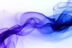 Blue purple gradient abstract background with smoke, neon, glow effect. Generative AI photo