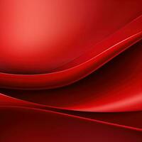 Abstract red background, wavy lines, gradient. Banner design, place for text, surface. Generative AI photo