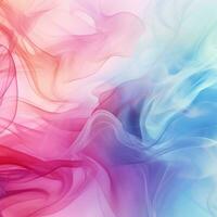Abstract background with the effect of colored smoke, liquid, ink. Gradient, design, place for text. Generative AI photo