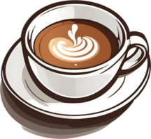 café taza, café taza, café vasos ai generativo png
