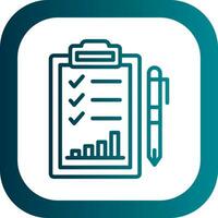 Performance Evaluation Vector Icon Design