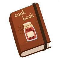 libro de cocina vector ilustración en un blanco antecedentes.