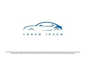 logo car line art template abstract vector