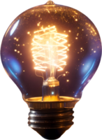 ideia, luz lâmpada, criatividade, inovação com generativo ai png
