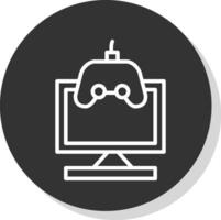 Monitor Vector Icon Design