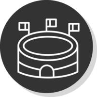 diseño de icono de vector de estadio