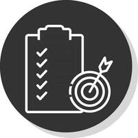 Goal Setting Vector Icon Design