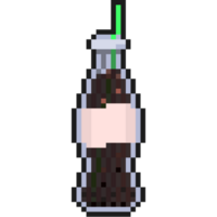 Pixel art cola bottle icon png