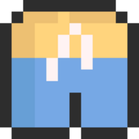 Pixel art swim pant icon png