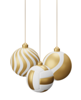 d'oro pallavolo sospeso Natale palle png