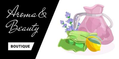 Landing page or Banner for Aromatherapy vector