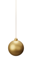 d'or pendaison Noël Balle png