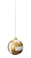 Volleyball ball Hanging Christmas bauble png