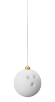 bowling bal hangende Kerstmis snuisterij png