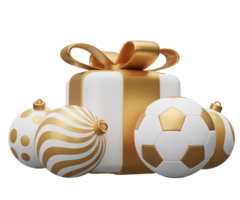 Football Balle Noël cadeau png