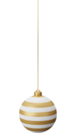 Stripe Hanging Christmas Ball png