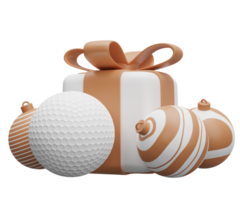 golf ball christmas gift png