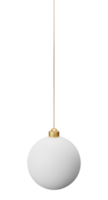 blanc pendaison Noël Balle png