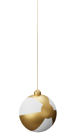 Beach ball Hanging Christmas bauble png