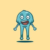 Cute Monster Alien with Expressions vector