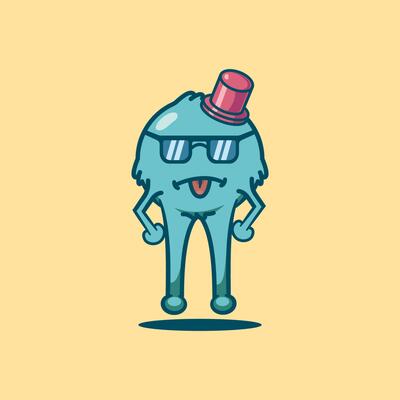 Cute Monster Alien with Expressions