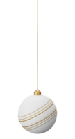 Kricket Ball hängend Weihnachten Flitter png