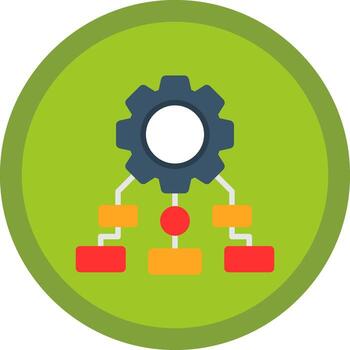 Process Mapping Vector Icon Design