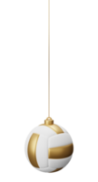 Volleyball ball Hanging Christmas bauble png