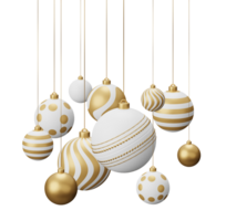 Golden Cricket Hanging Christmas Balls png