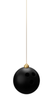 Bowling Ball hängend Weihnachten Flitter png