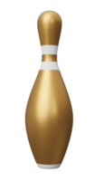 goud bowling pin sport uitrusting png