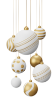 d'oro cricket sospeso Natale palle png