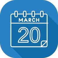 20 March Vector Icon