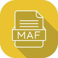 MAF File Format Vector Icon