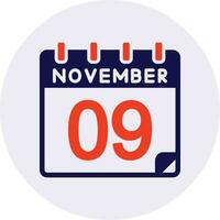 9 November Vector Icon