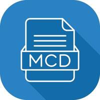 MCD File Format Vector Icon