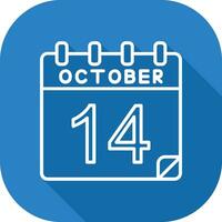 14 October Vector Icon