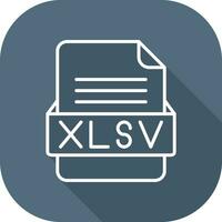 xlsv archivo formato vector icono