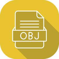 OBJ File Format Vector Icon