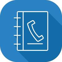 icono de vector de libreta de telefono