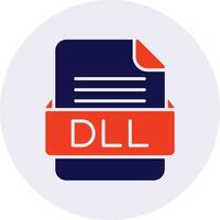 DLL File Format Vector Icon