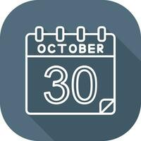 30 October Vector Icon