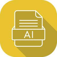 ai archivo formato vector icono