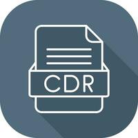 CDR File Format Vector Icon