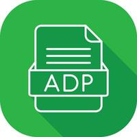 ADP File Format Vector Icon