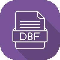 DBF File Format Vector Icon