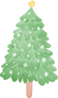 mignonne Noël arbre aquarelle png