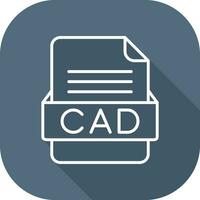 CAD File Format Vector Icon